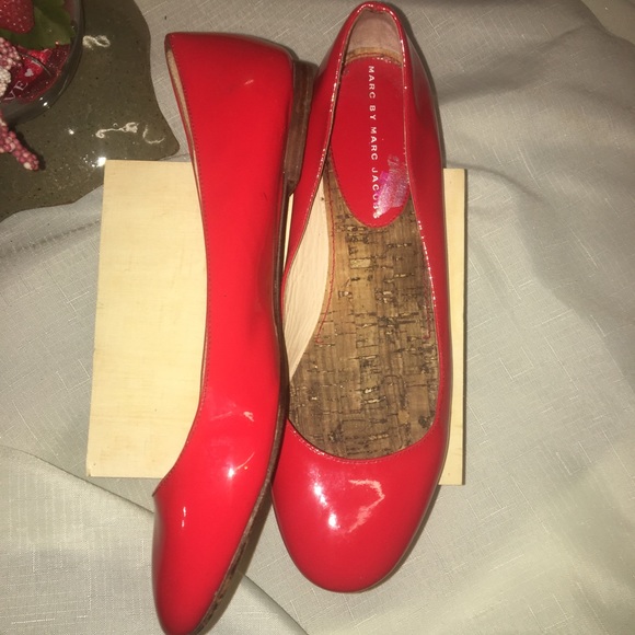 Marc marc Jacobs red patent leather vintage flats - Picture 3 of 8